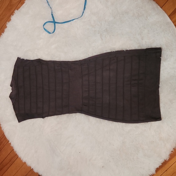 French Connection gray/green bodycon midi dress - Picture 9 of 9